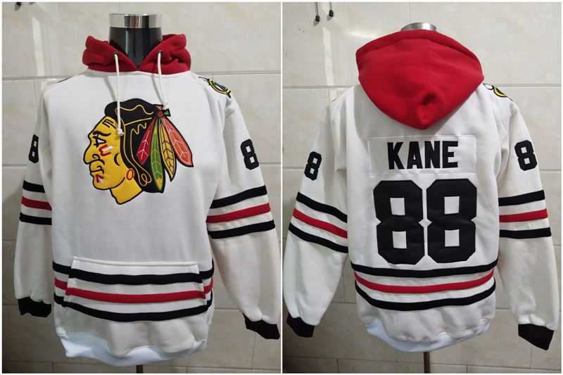 Blackhawks 88 Patrick Kane New White All Stitched Pullover Hoodie,We sell and wholesale Blackhawks 88 Patrick Kane New White All Stitched Pullover Hoodie on line form chian!
